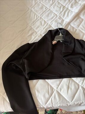 Black Cropped Bolero Shrug